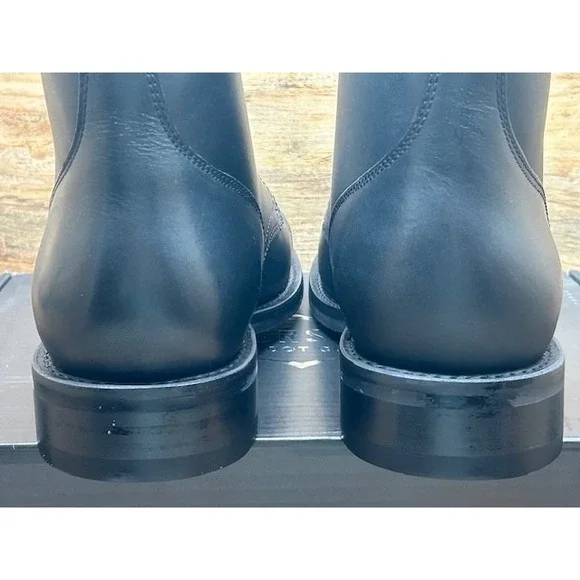 Thursday Men's President Leather Ankle Boots Handmade Black Matte NIB - Size 14 - Picture 5 of 14